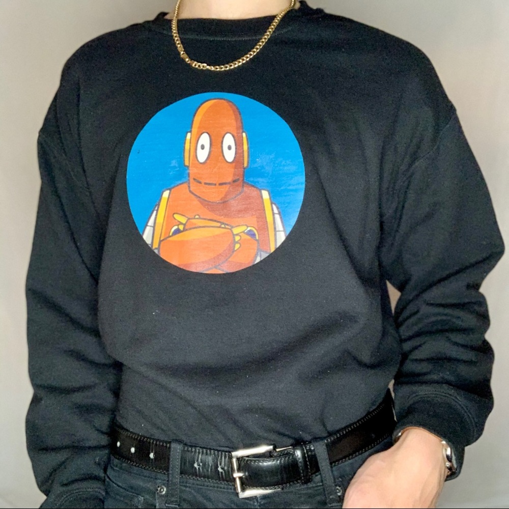 Moby Brainpop Custom-Made Black Sweatshirt